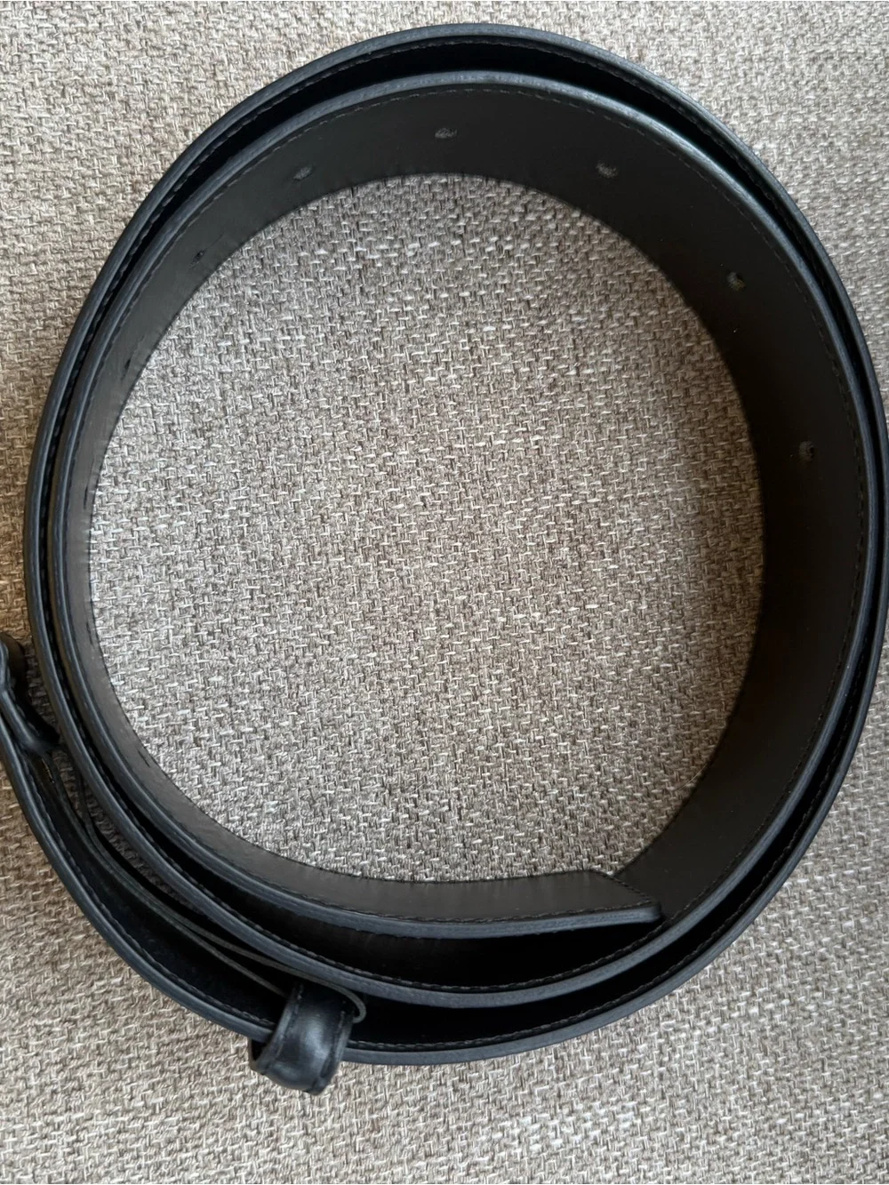 Versace Black Leather Belt with Gold Medusa Buckle Statement